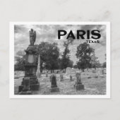 Friedhof von Paris (Texas) Postkarte (Vorderseite)