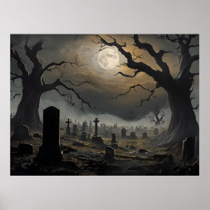 Friedhofdämmerung - Spuk Friedhof Poster