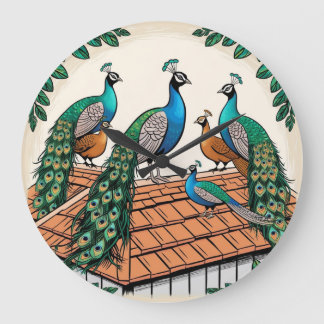 *Friedhöfe auf der Dachterrasse* Große Wanduhr