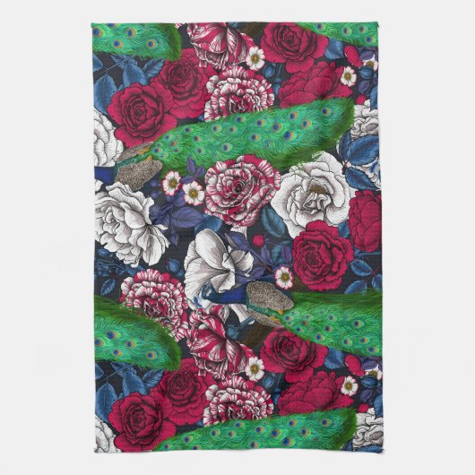 Friedhöfe im Garten der Rose Geschirrtuch (Vertikal)