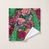 Friedhöfe im Rose-Garten 2 Badhandtuch Set (Waschlappen)