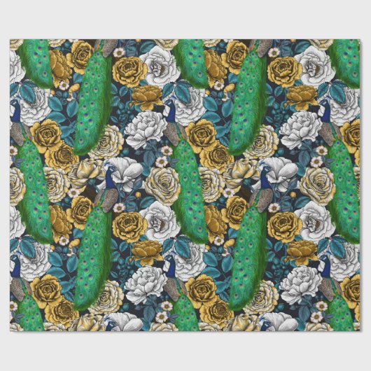 Friedhöfe im Rose-Garten 3 Geschenkpapier (Flach)