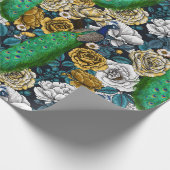 Friedhöfe im Rose-Garten 3 Geschenkpapier (Ecke)