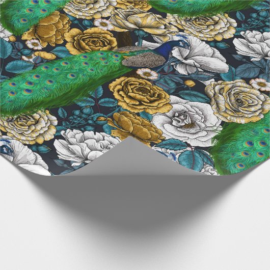 Friedhöfe im Rose-Garten 3 Geschenkpapier (Ecke)