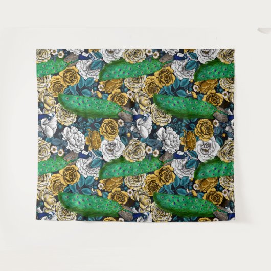 Friedhöfe im Rose-Garten 3 Wandteppich (Vorderseite (Horizontal))