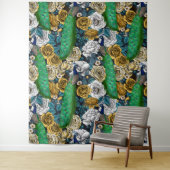 Friedhöfe im Rose-Garten 3 Wandteppich (Beispiel)