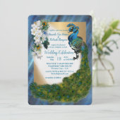 Friedhöfe und grüne grüne Metallic Silk & Gold Einladung (Stehend Vorderseite)