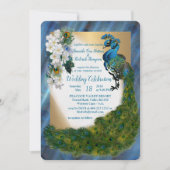 Friedhöfe und grüne grüne Metallic Silk & Gold Einladung (Vorderseite)