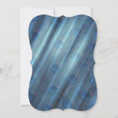 Friedhöfe und grüne grüne Metallic Silk & Gold Einladung (Rückseite)