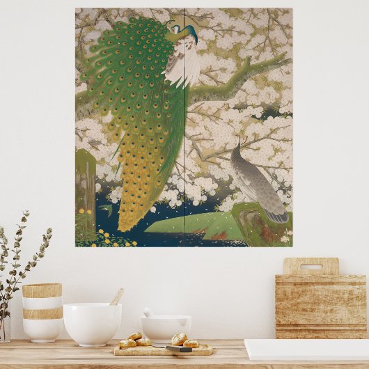 Friedhöfe und Kirschbaum (1925) Poster (Küche)