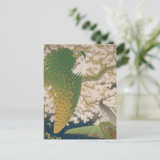 Friedhöfe und Kirschbaum (1925) Postkarte (Stehend Vorderseite)