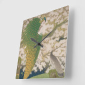 Friedhöfe und Kirschbaum (1925) Quadratische Wanduhr (Winkel)