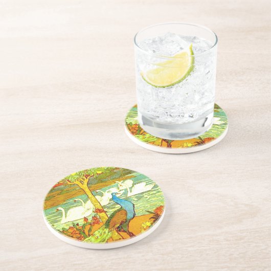 Friedhöfe und Schwäne Untersetzer (Seite)