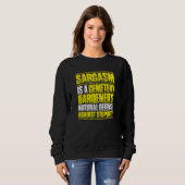 Friedhofs-Gärtner der Ironie Sweatshirt (Vorne ganz)