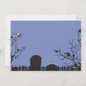 Friedhofs-Halloween-Einladung Einladung (Rückseite)