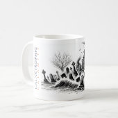 Friedhofs katastrophale Katastrophe Kaffeetasse (Vorderseite Links)