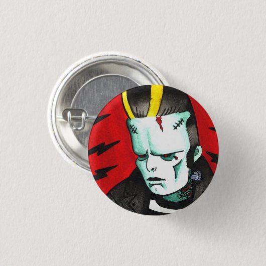 Friedhofs-König Button (Vorne & Hinten)