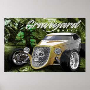 Friedhofs-Schiebeplakat Poster