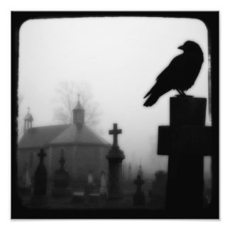 Friedhofschnecke in einem schokoartigen Friedhof Fotodruck