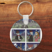 Friedhofsgeschwindigkeit Verabreden Schlüsselring Schlüsselanhänger (Vorderseite)