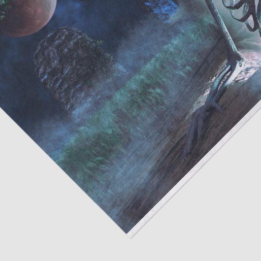 Friedhofskelettpapier Seidenpapier (Ausschnitt)