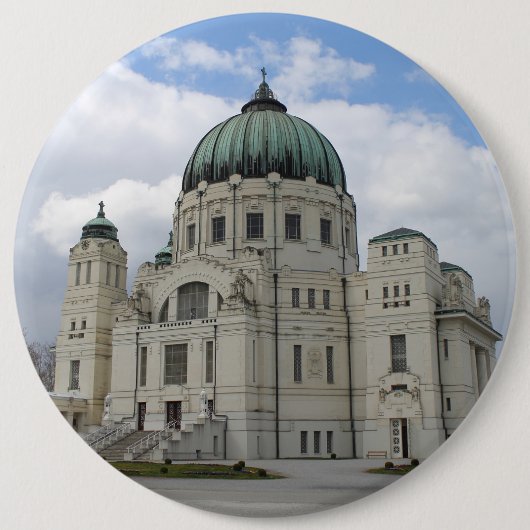 Friedhofskirche Zum Heiligen Karl Borromäus Button (Vorderseite)