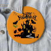 Friedhofsorange im Flüsterton Button (Beispiel)