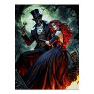 Friedhofspaar Baron Samedi und Maman Brigitte Poster