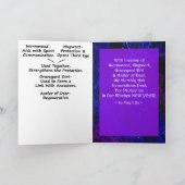 Friedhofsschutz - Segen- und Erklärungskarte Karte (Innenseite)