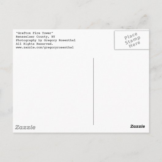 Friedhofsturm Postkarte (Rückseite)