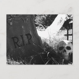 Friedhofszene Postkarte