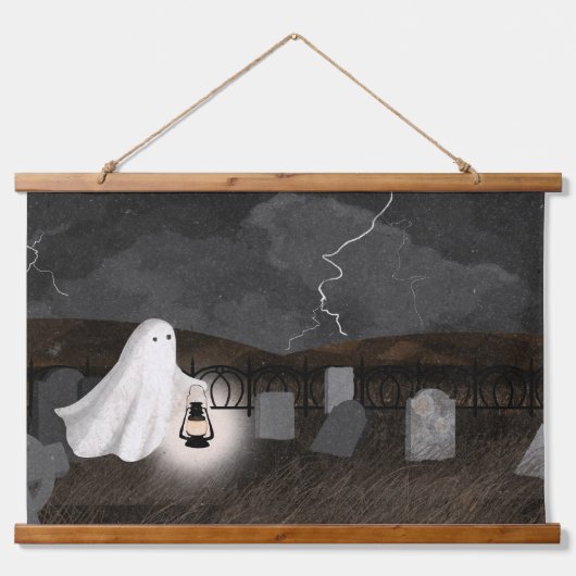 Friedhofverschiebung Wandteppich Mit Holzrahmen (Vorne)