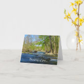 Friedlich am Fluss denken Karte (Gelbe Blume)
