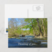 Friedlich am Fluss Postkarte (Vorne/Hinten)