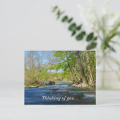 Friedlich am Fluss Postkarte (Stehend Vorderseite)
