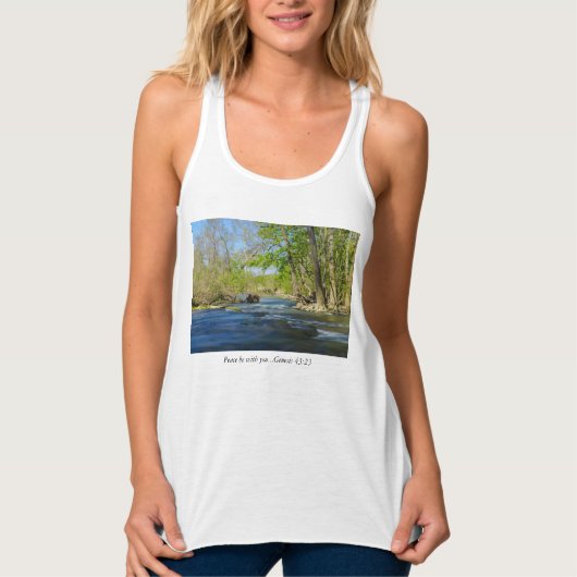 Friedlich am Fluss Tank Top (Vorderseite)