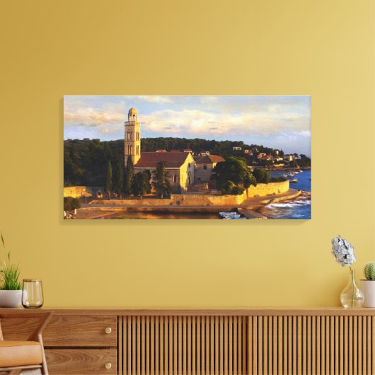 Friedlich am Meer Leinwanddruck (Insitu (Wohnzimmer))