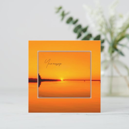 Friedlich Amber Sunset (Stehend Vorderseite)