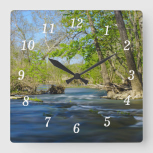 Friedlich an der Wall-Uhr Quadratische Wanduhr