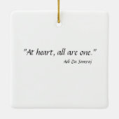 Friedlich Baba Keramikornament (Rückseite)