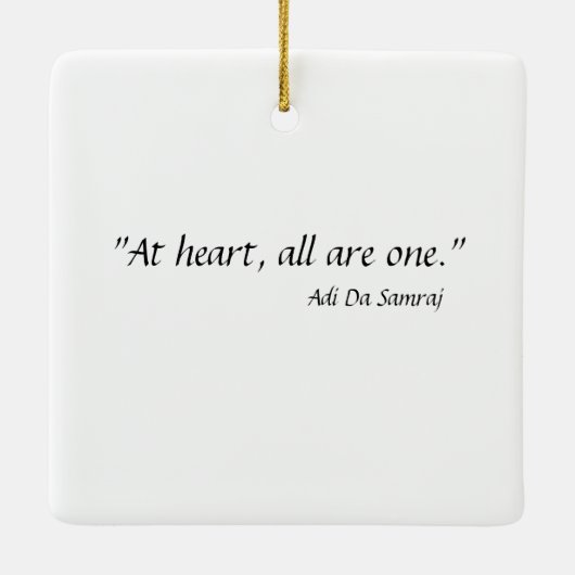 Friedlich Baba Keramikornament (Rückseite)