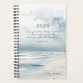 Friedlich Beach Custom Zitat Weekly Planer (Vorderseite)