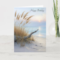 Friedlich Beach Morgens Geburtstag