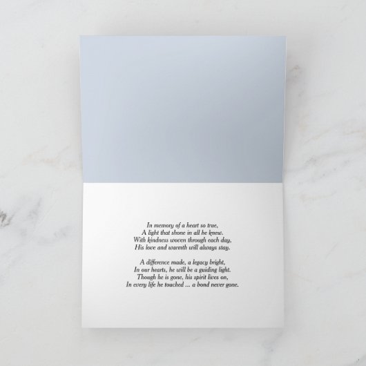 Friedlich Beach Morning Beileid Karte (Innenseite)