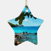 Friedlich Beach St Thomas Keramik Ornament (Rechts)