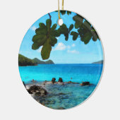 Friedlich Beach St Thomas Keramikornament (Links)