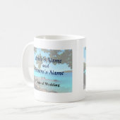 Friedlich Beach St. Thomas Wedding Produkte Kaffeetasse (Vorderseite Links)