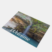 Friedlich bei Glory Hole Welcome Doormat Fußmatte (Schrägansicht)