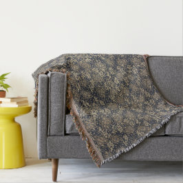 Friedlich Blau & Cream Batik Krustendecke Decke