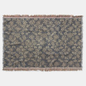 Friedlich Blau & Cream Batik Krustendecke Decke (Vorderseite)